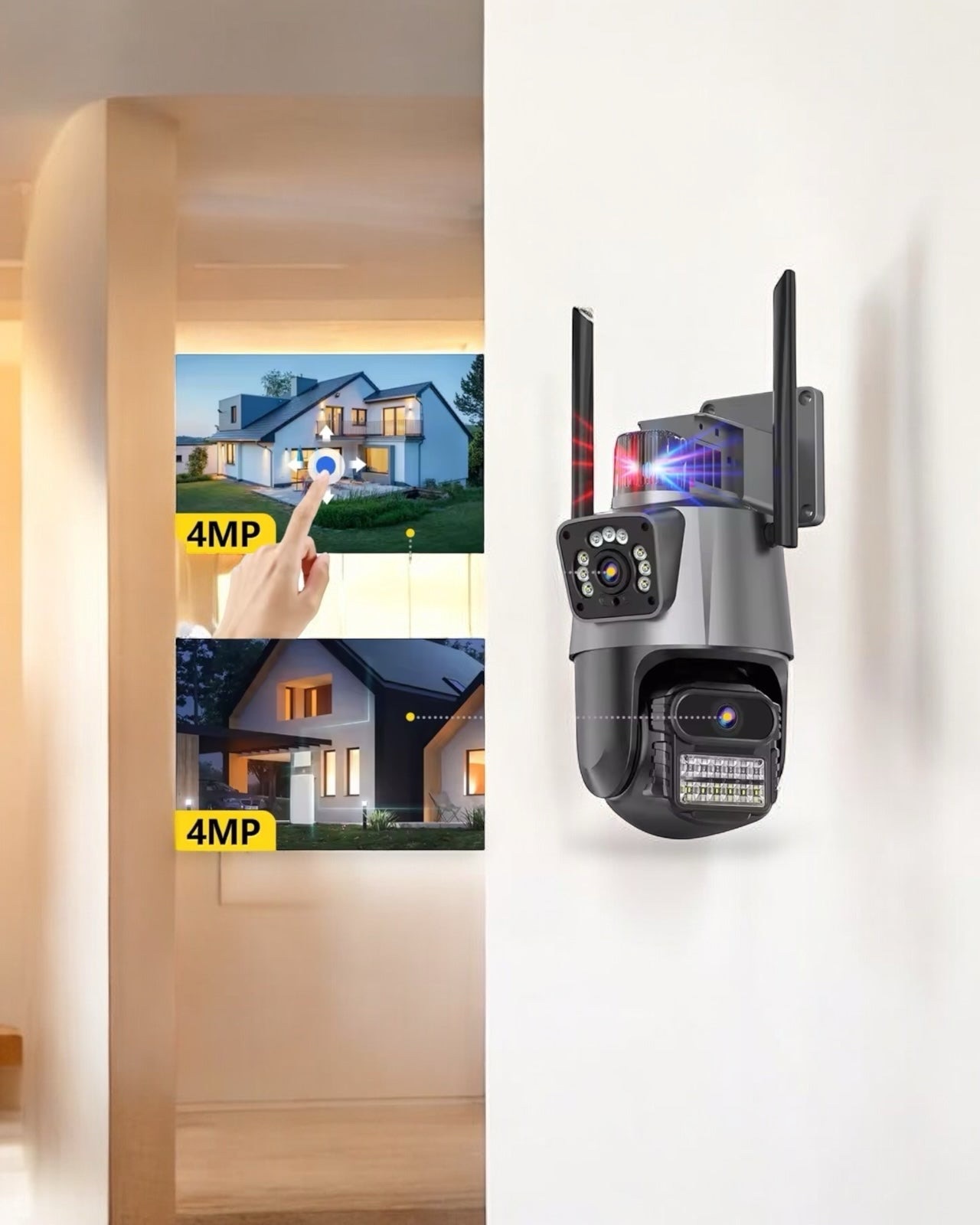 Camara Seguridad Doble Lente WIFI 4k - Image 2