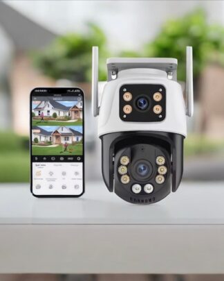 Cámara de Seguridad Doble con 12 LEDs