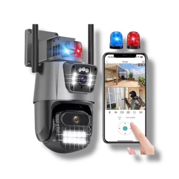 camara seguridad doble lente wifi 4k
